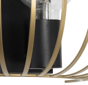 Designerska lampa ścienna mosiężna 39 cm - JohannaDesignerski Oswietlenie wewnetrzne