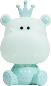 ONLI - Dziecięca lampka nocna LED ściemniana PUPPIES LED/3W/230V 25 cm hipopotam/zielony
