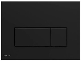 Ravak X01744 - Przycisk spłukujący UNI SLIM 24,7 x 16,5 cm czarny