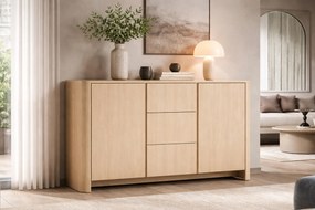 Komoda Sorrenti 168 cm z szufladami - dąb vicenza