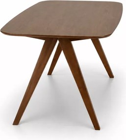 Stół Marengo 160 x 90 elegancki stół w kolorze orzechowym z okleiny naturalnej do jadalni