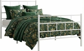 Łóżko białe metalowe 100x200 W2-W08