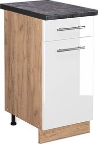 Szafka dolna do kuchni biały wysoki połysk 40x60x82 fame-line