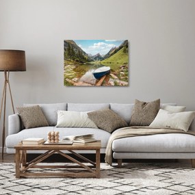Obraz na szkle - Seealpsee, jezioro w Szwajcarii (70x50 cm)