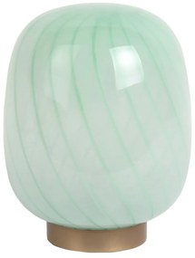Jasnozielona lampa stołowa ze szklanym kloszem (wysokość 20 cm) Summer Globe – Leitmotiv