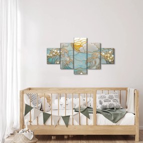 Obraz - 3D perły w oceanie (125x70 cm)