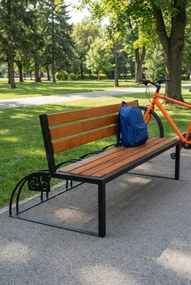 Ławka parkowa drewniana 150 cm P1-E03