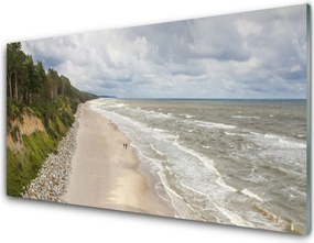 Szkło do Kuchni na Ścianę Samotne Drzewo Nad Brzegiem