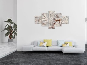 Obraz bogini z motywem kwiatowym (125x70 cm)