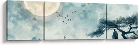 Obraz - Malowanie księżyca w pełni (170x50 cm)