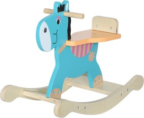 AIYAPLAY Bujak osiołek — zabawka dla niemowląt z uchwytami, siedzisko 59 x 27 x 43 cm, ciemnozielony