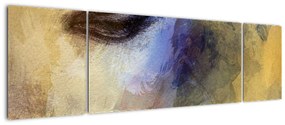 Obraz - Portret kobiety, rysunek (170x50 cm)