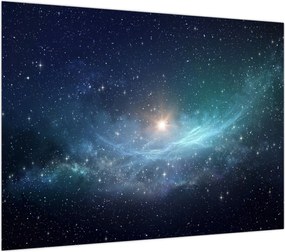 Obraz na szkle - Gwiazdy i mgławice (70x50 cm)