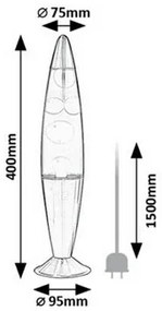 Rabalux 76106 dekoracyjna lampa stołowa LED Lollipop3, fioletowy