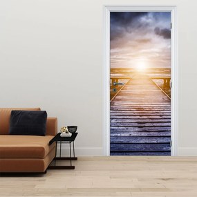 Fototapeta na drzwi - Molo ze słońcem (95x205cm)