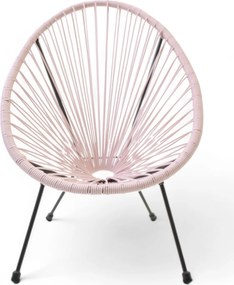 Żyłkowe krzesło ogrodowe dla dzieci Arjana KIDS MAS-EC2 66 cm różowe