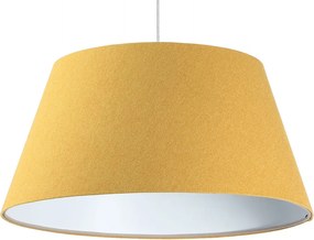Żółto-biała lampa wisząca dzwon - 3X S410 N5-C88