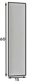 Panel tapicerowany QUADRATTA 60x15 żółty ELTAP
