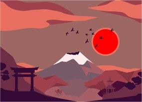Obraz - Góry Fuji (70x50 cm)