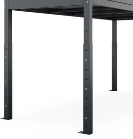 Szafa garażowa RICHARD, 2250 x 2100 x 900 mm, antracytowa