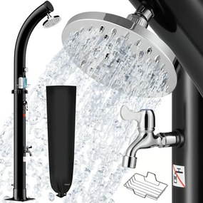 Prysznic solarny BOW, 20l, czarny Monzana