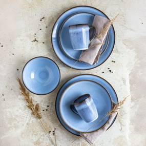Mäser Zestaw naczyń śniadaniowych 12 szt.  SMOKY'S– niebieski