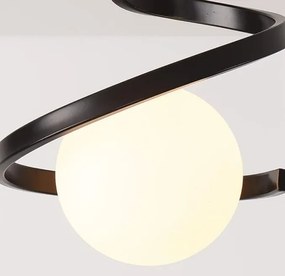 Plafon lampa sufitowa szklana metalowa AT62-1SZ-Black