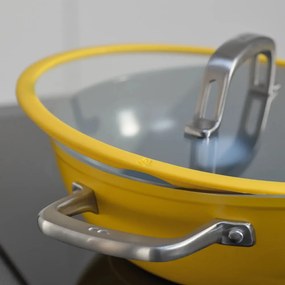 Patelnia z pokrywką/z powłoką ceramiczną wok ø 28 cm Meda 3.0 – FABINI