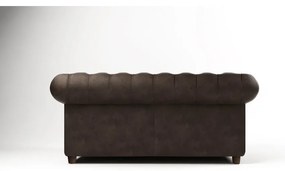 Ciemnobrązowa aksamitna sofa 184 cm Cambridge – Ropez