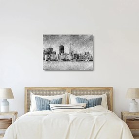 Obraz na szkle - Miasto sztuki kawowej (70x50 cm)