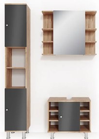 Zestaw mebli łazienkowych dąb 60x32x54 fynn