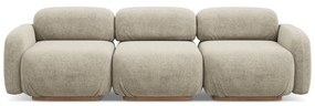 Beżowa sofa modułowa z materiału bouclé 270 cm Ailani – Makamii