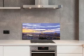 Panel Szklany Zachód Słońca nad Rzeką we Włoszech