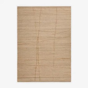 Prostokątny Dywan Z Juty I Bawełny Emeline Kremowa Semoline & 160 X 230 Cm - Sklum