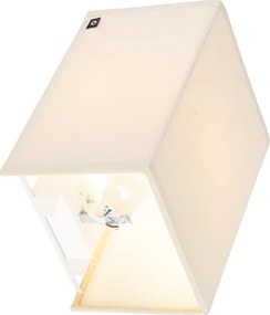 Rustykalna lampa ścienna beżowa - Vete