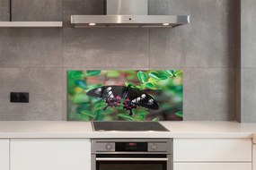 Panel Szklany Barwny Akcent na Liściach