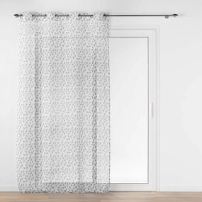 Szara firanka z woalu 137x280 cm Farandole – douceur d'intérieur