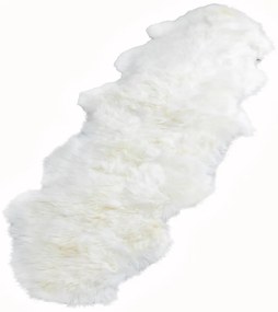 Biała skóra owcza Native Natural Double, 60x240 cm