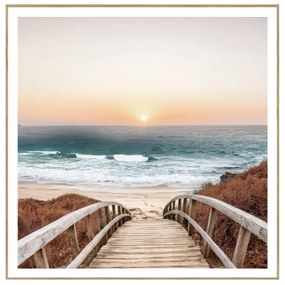 Obraz 50x50 cm Beach Footbridge