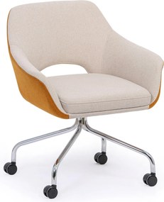 Krzesła konferencyjne VISTA, beżowy/brązowy