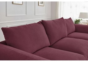 Bordowa sofa 265 cm Ernest – Bobochic Paris