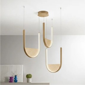 Ondaluce - Żyrandol LED ściemnialny na lince LOTUS LED/70W/230V złoty