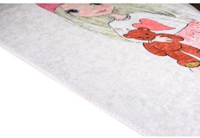Dywan dziecięcy odpowiedni do prania 80x120 cm Cute Girl and the Bear – Vitaus