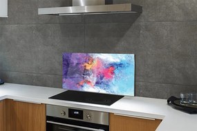 Panel nad Blat Kuchenny Kolorowe Mazy na Płótnie