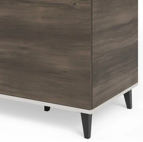 Szafa dwudrzwiowa RANDOM 2 S-1 90cm orzech/kaszmirowa HALMAR