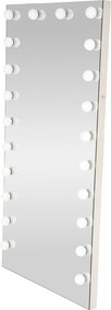 Duże lustro z żarówkami LED Pearl Halmar