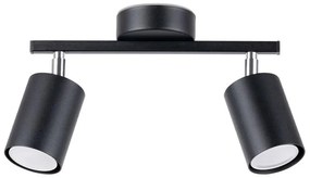 Sollux SL.1127 - Lampa punktowa LEMMI 2xGU10/40W/230V czarna