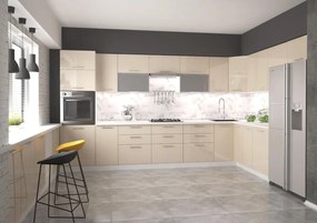 Szafka pod zlew 60 VENTO DK-60/82 beżowy połysk HALMAR
