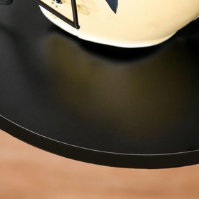 Homcom® Stojak Na Ubrania Do Garderoby Przedpokoju Metalowy Czarny