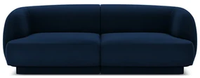 Niebieska aksamitna sofa 184 cm Miley − Micadoni Home